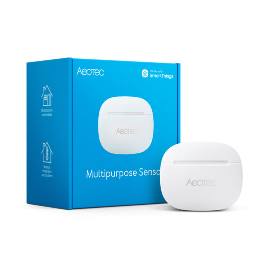Sensore Di Perdite D'Acqua Intelligente Aeotec Zigbee - Rileva Allagamenti E Monitora La Temperatura, Per SmartThings E Hub Zigbee
